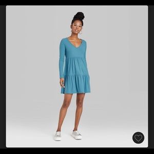 Long Sleeve Tiered Dress